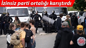Fransa'da 1500 kişilik yasa dışı partiyi polis bastı, çatışmalarda bir kişi elini kaybetti