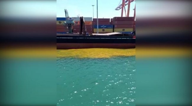 Denize kirli su bırakan gemiye 1 milyon 355 bin TL ceza