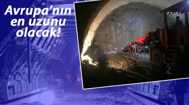 Zigana Tüneli’nde sona yaklaşıldı