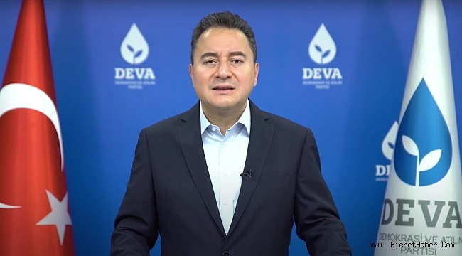 DEVA Partisi Genel Başkanı Ali Babacan,Ülkeyi bu krizden de biz çıkartacağız’