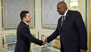 Ukrayna Devlet Başkanı Zelenskiy, ABD Savunma Bakanı Austin'i kabul etti