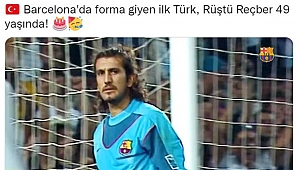 Barcelona'dan Rüştü Reçber paylaşımı