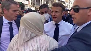 Macron Cezayir'de protestolarla karşılandı!