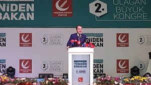 Yeniden Refah Partisi 2'nci Olağan Kongresi'ni muhteşem atmosferde gerçekleştirdi