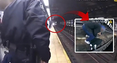 Zamanla yarış! Raylardan metro gelmeden saniyeler önce kurtarıldı