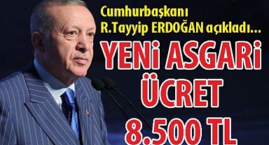 Asgari ücret açıklandı: 8506 lira oldu
