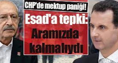 CHP “Bu konular aramızda kalmalıydı” diyerek Esad rejimine tepki gösterdi.