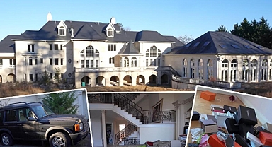 Terk edilmiş milyon dolarlık malikanenin arkasında trajedi çıktı! İçi lüks eşyalarla dolu, arabalar kapıda bekliyor...