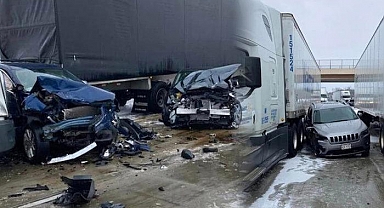 ABD'de zincirleme trafik kazası! 85 araç birbirine girdi