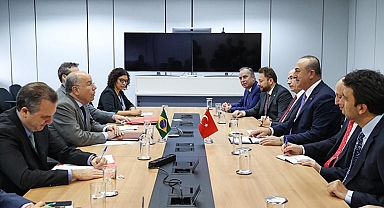 Dışişleri Bakanı Çavuşoğlu Brezilya'da Mauro Vieira ile görüştü