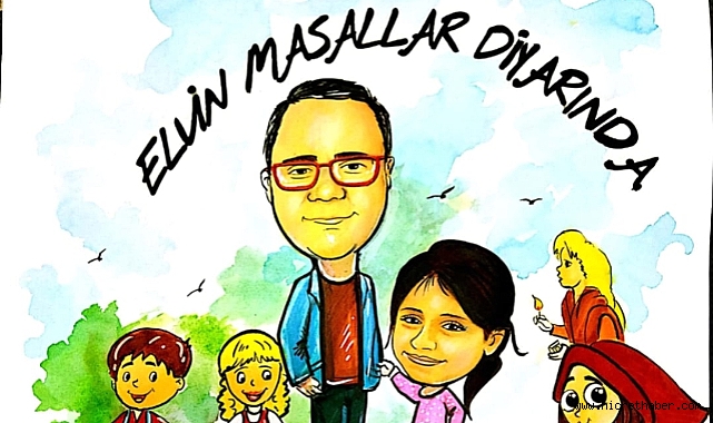 Elvin Masallar Diyarında İllüstrasyon aşamasında