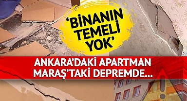 600 km uzaklıktaki Kahramanmaraş depremi Ankara'daki evinin duvarını yıktı!