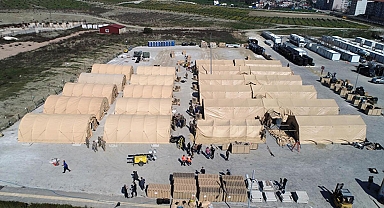 ABD askerleri, Hatay'a sahra hastanesi kuruyor