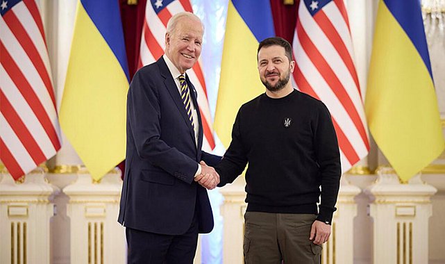 ABD Başkanı Biden'dan Ukrayna'ya sürpriz ziyaret... Peş peşe flaş açıklamalar