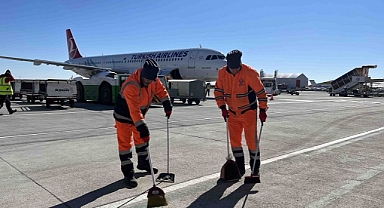 Adıyaman Havalimanı’nın temizliğini Bağcılar Belediyesi yapıyor