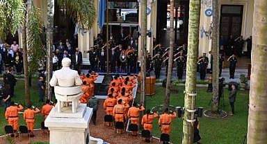 Arjantin'in arama kurtarma ekibine teşekkür belgesi verildi