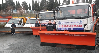 Bağcılar Belediyesi Karla Mücadele Timi göreve hazır