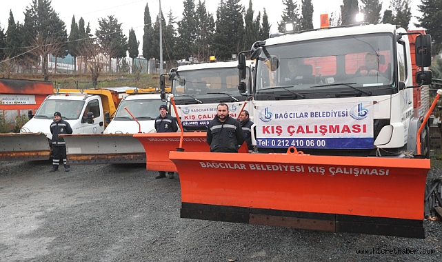 Bağcılar Belediyesi Karla Mücadele Timi göreve hazır