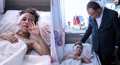 Bakan Bozdağ'dan 81 saat sonra kurtarılan 6 yaşındaki Beşir'e ziyaret