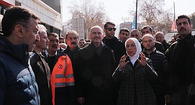 Bakan Soylu, Malatya'da incelemede bulundu