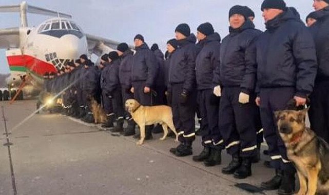 Belarus'tan ikinci arama kurtarma ekibi Türkiye'ye geldi