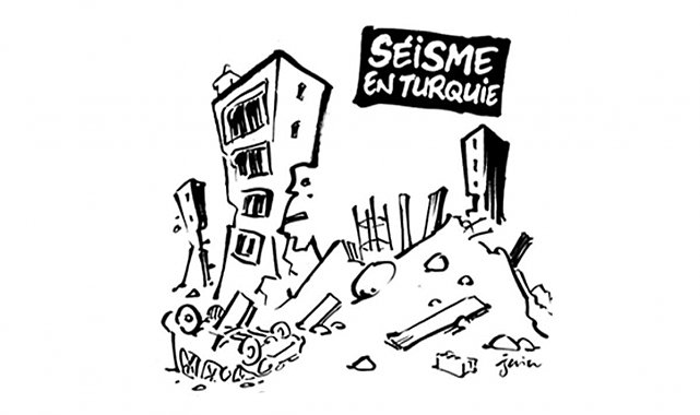 Charlie Hebdo'dan yeni skandal! Türkiye'deki depremle dalga geçtiler...