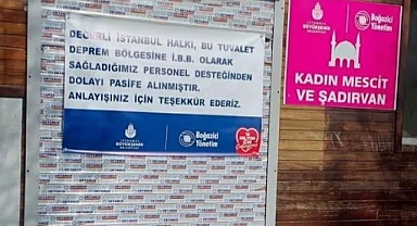 CHP'li İstanbul Büyükşehir Belediyesi Bazı mescit ve tuvaletleri kapattılar