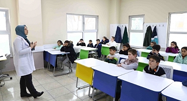 Çocuklara deprem bilinci dersi
