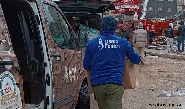 DENİZ FENERİ EKİPLERİ ACİL DURUM BÖLGELERİNDE!
