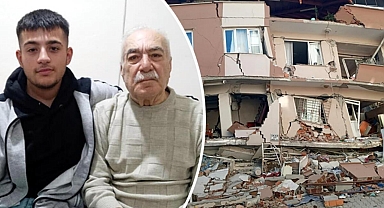 Depremde engelli dedesini sırtında taşıyıp kurtardı
