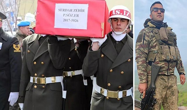 Depremde yaşamını yitiren uzman er Serdar Zehir, Kars'ta toprağa verildi