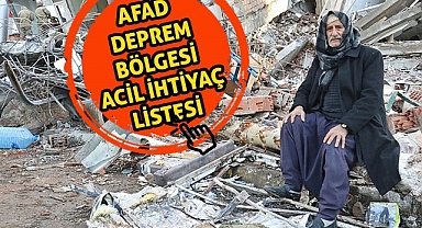 Depremzedeler acil bunları bekliyor! İşte ihtiyaç listesi