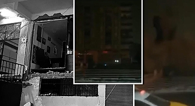 Diyarbakır'da deprem anı kamerada