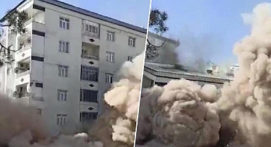 Diyarbakır'da kontrollü yıkımda 10 katlı bina çöktü