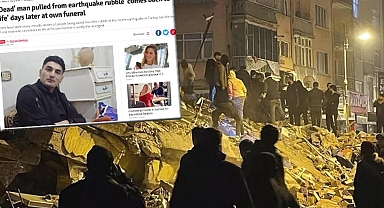 Enkaz altında öldü sandılar, mezara konulacakken hareket etmeye başladı