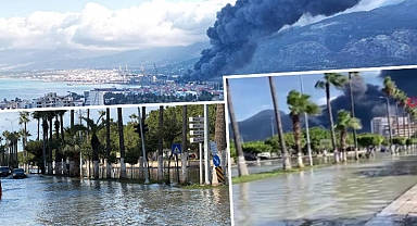 Hatay İskenderun'da deniz seviyesi yükseldi