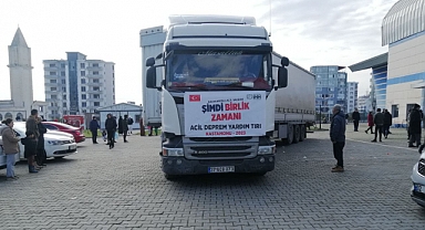 İHH deprem bölgelerine 166 TIR yardım malzemesi gönderdi