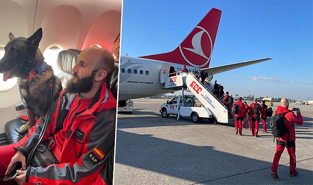 İspanyol kurtarma ekibi güllerle uğurlandı: Güle güle Türkiye