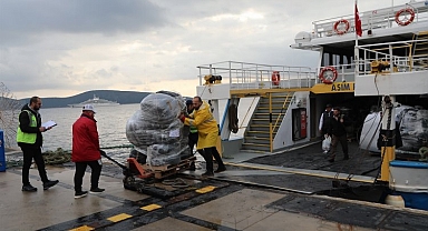 Komşu adalardan yardım seferberliğine Bodrum aracılık ediyor
