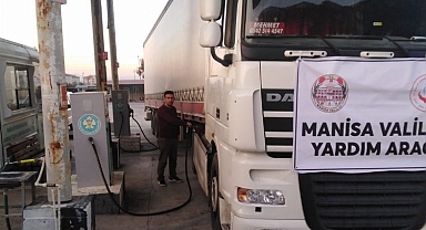Manisa'dan afet bölgesine yaklaşık 30 bin litre yakıt desteği