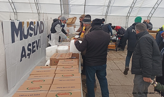 MÜSİAD Konteyner Kent ve MÜSİAD Aşevi çalışmaları sürüyor