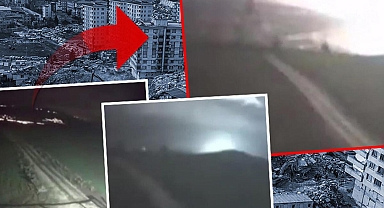 Osmaniye'de 7.7'lik depremde dağın sarsıldığı anlar kamerada