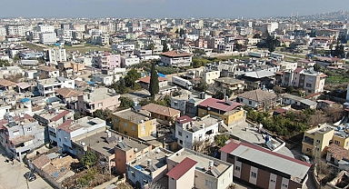 Reyhanlı, depremler sonrası havadan görüntülendi