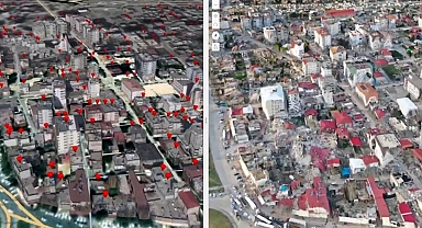 Uydu görüntüleri ve İHA'lar ile hasar tespit çalışması