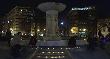 Washington'da Türkiye'deki depremde hayatını kaybedenlerin anısına mum yakıldı