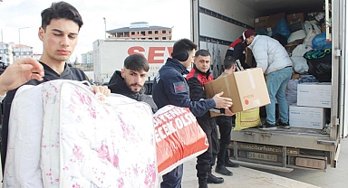 Yüzlerce TIR’la yardım seferberliği