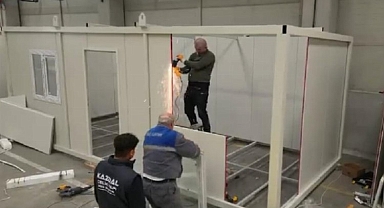 AFAD bölgede konteynerlerin yüzde 25'ini kurdu