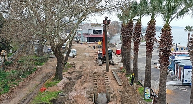 Balıkesir Erdek’te sıra Çuğra sahilinde