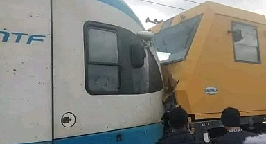 Cezayir'de yük treni tramvayla çarpıştı: 7 yaralı