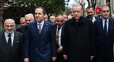 Fatih Erbakan Başkan Erdoğan'la Deprem Bölgesinde